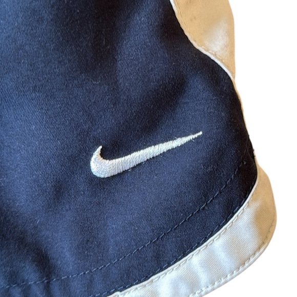 VTG Y2K Nike Running Shorts Norts Black/White Athletic Pockets Drawstring Medium - Picture 2 of 12